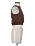 Paper Crane 100% Polyester Brown Sleeveless Blouse Size XS - photo 4