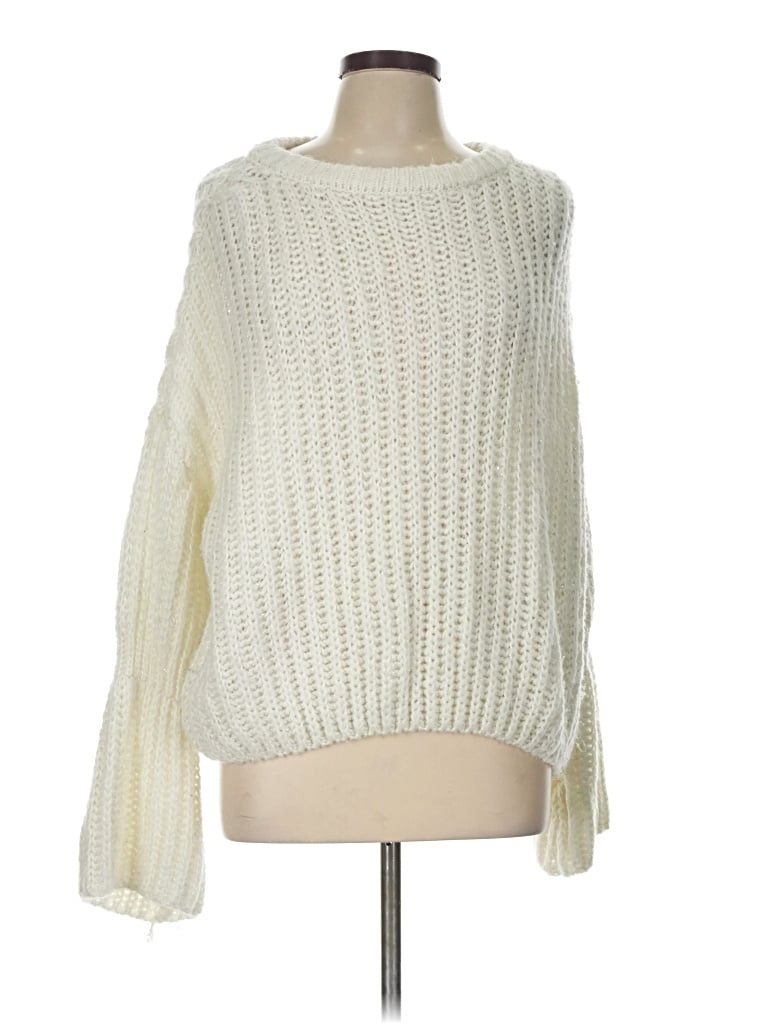 Pre-owned Moon & Madison Pullover Sweater In Ivory
