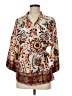 Zara Paisley Ivory 3/4 Sleeve Blouse Size M - photo 1