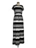 Ann Taylor LOFT Stripes Black Casual Dress Size M - photo 1