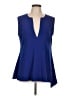 Theory Blue Sleeveless Blouse Size L - photo 1