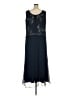 Jkara 100% Polyester Blue Cocktail Dress Size 22 - photo 2