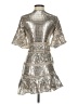 Saylor Metallic Silver Cocktail Dress Size XS - photo 2