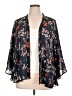 Xhilaration 100% Polyester Black Kimono Size XL - photo 1