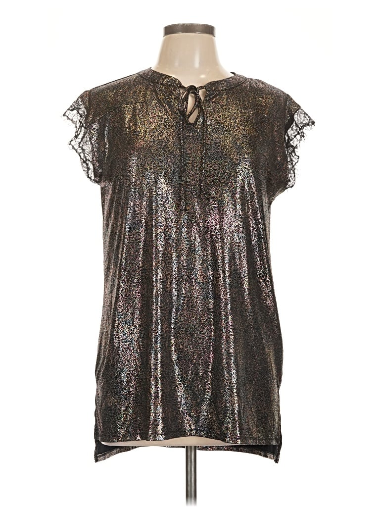Pre-owned Lularoe Sleeveless T-shirt In Silver