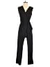 Tahari Solid Black Jumpsuit Size S - photo 1