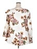 Du Jour Floral Ivory 3/4 Sleeve Blouse Size 18W - photo 2