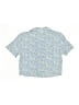 Art Class 100% Rayon Floral Blue Short Sleeve Blouse Size 7 - 8 - photo 2