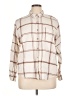 Universal Thread 100% Cotton Plaid Ivory Long Sleeve Button-Down Shirt Size XL - photo 1