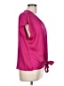 DKNY 100% Polyester Pink Short Sleeve Blouse Size L - photo 4