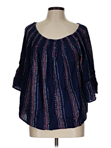 En Creme 3/4 Sleeve Blouse (view 1)