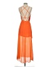 Jay 100% Polyester Orange Cocktail Dress Size S - photo 2