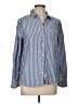 BeachLunchLounge Stripes Blue Long Sleeve Button-Down Shirt Size L - photo 1