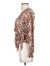Meraki Paisley Brown Long Sleeve Blouse Size XS - photo 5