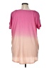 Lane Bryant Color Block Pink Short Sleeve Blouse Size 14 - 16 Plus - photo 2