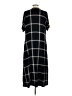 Nesting Olive Plaid Black Casual Dress Size S - photo 2