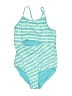 Hurley Stripes Blue One Piece Swimsuit Size 10 - 12 - photo 1