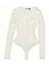 Assorted Brands Ivory White Bodysuit Size L - photo 1