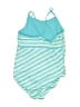 Hurley Stripes Blue One Piece Swimsuit Size 10 - 12 - photo 2