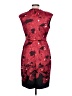 Tahari Graphic Red Cocktail Dress Size 10 - photo 2