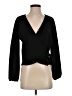 TeXTURE & THREAD Madewell Black Long Sleeve Blouse Size S - photo 1