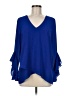Vince Camuto 100% Polyester Blue 3/4 Sleeve Blouse Size M - photo 1