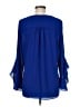 Vince Camuto 100% Polyester Blue 3/4 Sleeve Blouse Size M - photo 2