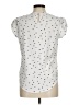 Shein 100% Polyester Polka Dots White Short Sleeve Blouse Size 6 - photo 2