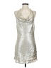 Zara Metallic Silver Cocktail Dress Size S - photo 1