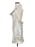 Zara Metallic Silver Cocktail Dress Size S - photo 5