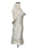 Zara Metallic Silver Cocktail Dress Size S - photo 4