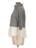 It's Our Time 100% Acrylic Color Block Gray Turtleneck Sweater Size L - photo 5
