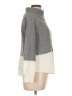 It's Our Time 100% Acrylic Color Block Gray Turtleneck Sweater Size L - photo 4