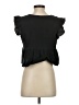 Shein 100% Cotton Black Short Sleeve Top Size S - photo 2