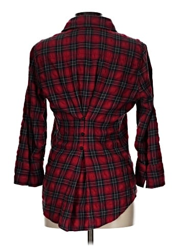 Elizabeth and James 3/4 Sleeve Button-Down Shirt (view 2)