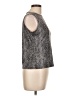 Apostrophe Silver Sleeveless T-Shirt Size L - photo 4