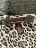 White House Black Market 100% Polyester Animal Print Silver Long Sleeve Blouse Size 4 - photo 7