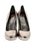 BCBGeneration Metallic Silver Brown Heels Size 7 - photo 2