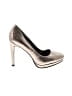 BCBGeneration Metallic Silver Brown Heels Size 7 - photo 1
