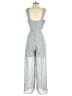 Miami 100% Polyester Hearts Blue Jumpsuit Size M - photo 2