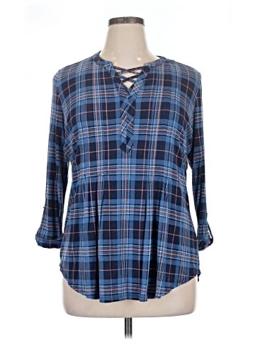Roz & Ali 3/4 Sleeve Blouse (view 1)