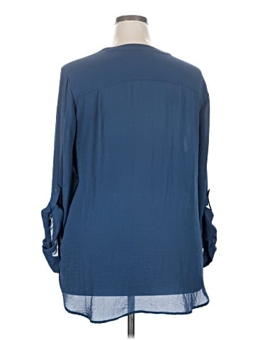 a.n.a. A New Approach Long Sleeve Blouse (view 2)