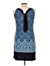 En Focus Studio Graphic Blue Cocktail Dress Size 10 Petite - photo 2