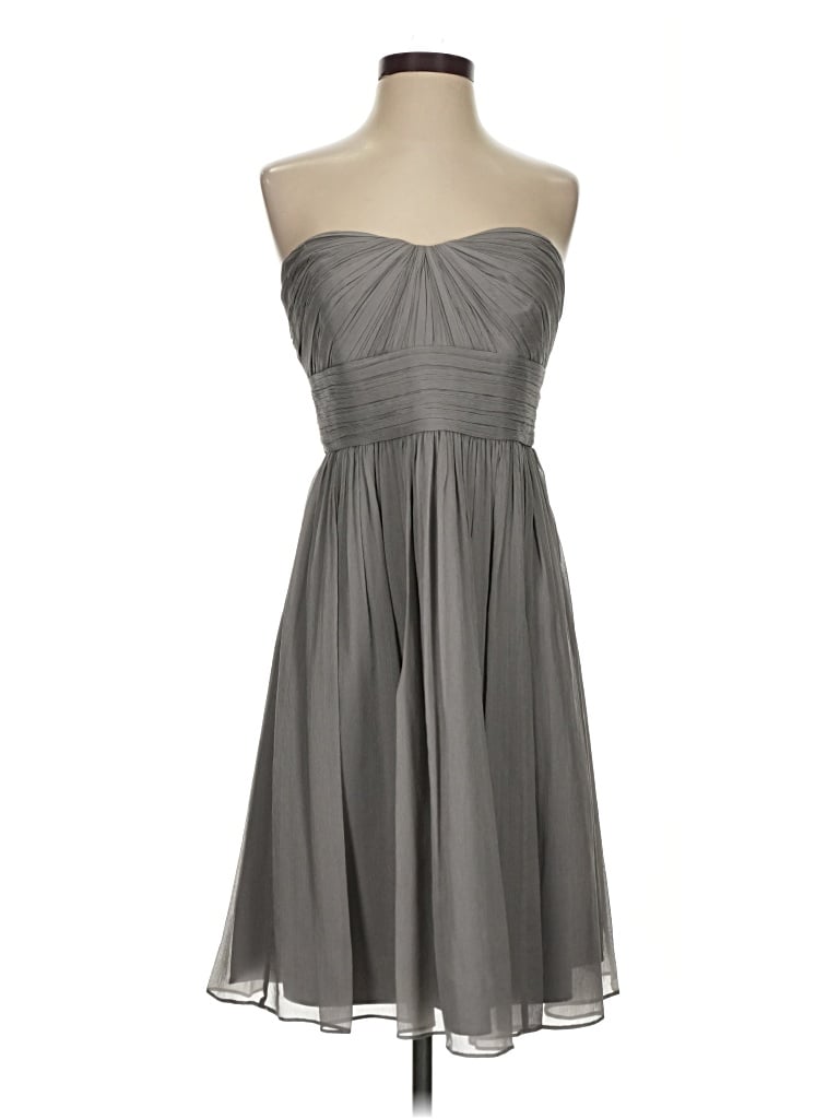 Pre-owned J.crew Collection Cocktail Dress In Gray