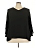 Avenue 100% Polyester Black 3/4 Sleeve Blouse Size 22 Plus - photo 1
