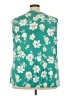 Lane Bryant Floral Teal Sleeveless Blouse Size 26 - 28 Plus - photo 2
