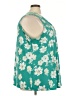 Lane Bryant Floral Teal Sleeveless Blouse Size 26 - 28 Plus - photo 4