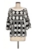 Kindred 100% Rayon Black 3/4 Sleeve Blouse Size M - photo 1