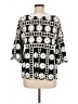 Kindred 100% Rayon Black 3/4 Sleeve Blouse Size M - photo 2