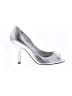 Enzo Angiolini Silver Heels Size 6 1/2 - photo 1